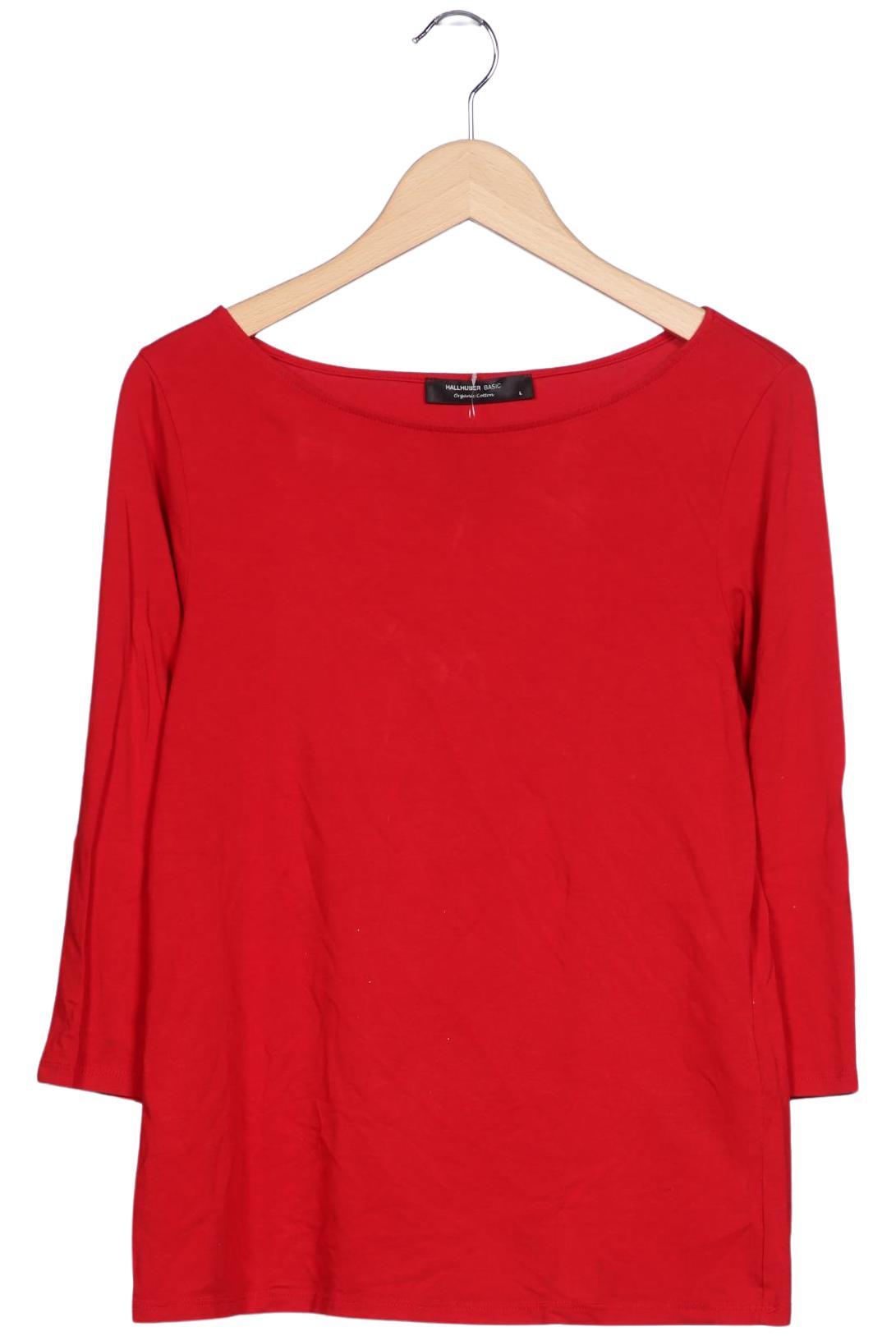 Hallhuber Damen Langarmshirt, Rot, Gr. L