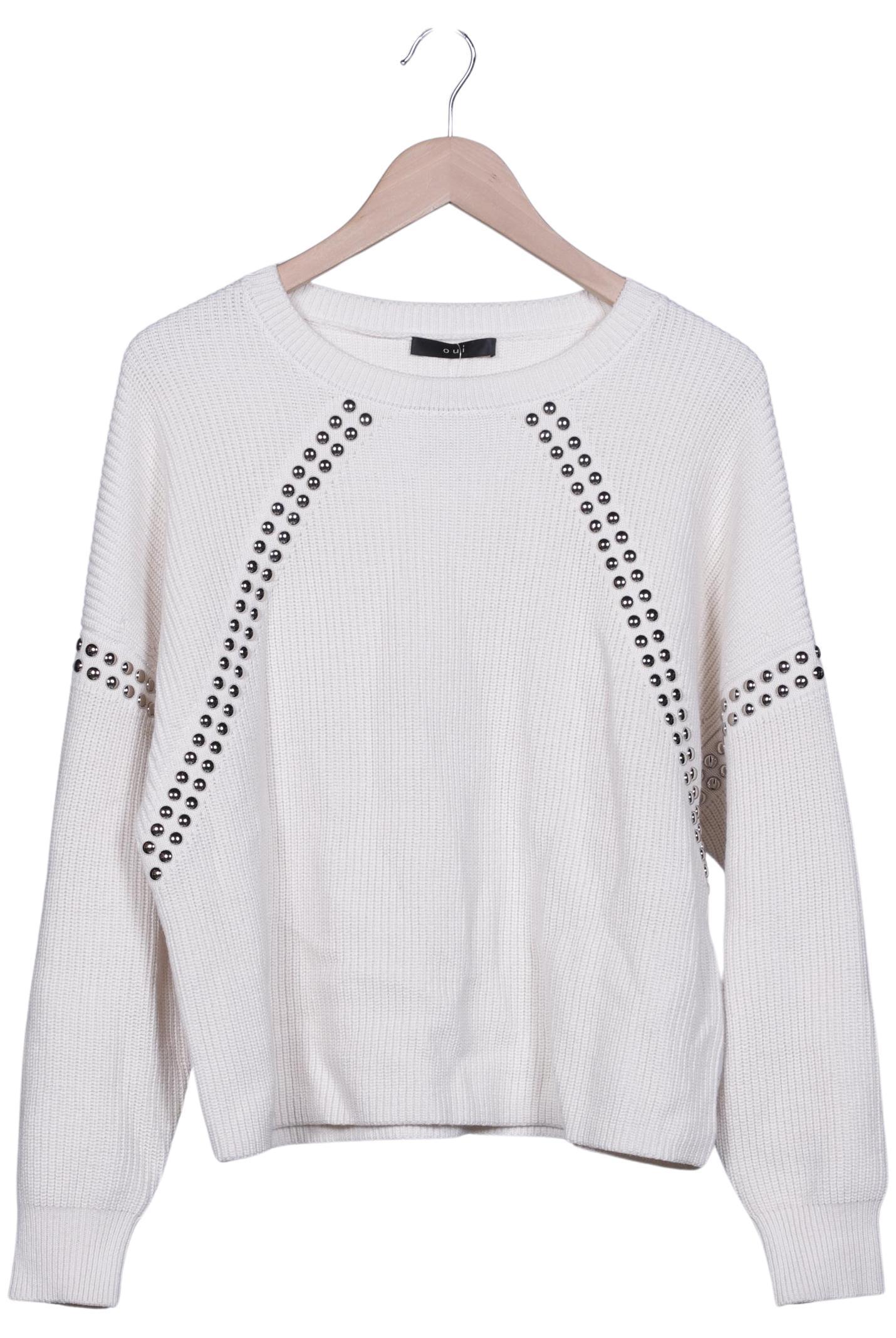Oui Damen Pullover, Cremeweiß, Gr. EU 40