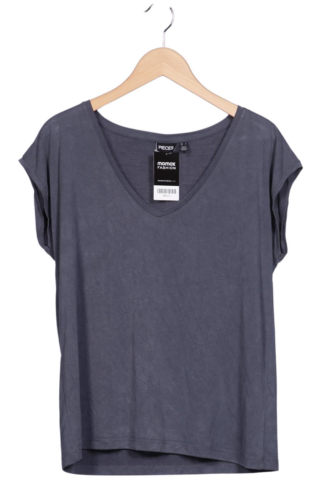 pieces Damen T-Shirt, Grau, Gr. L