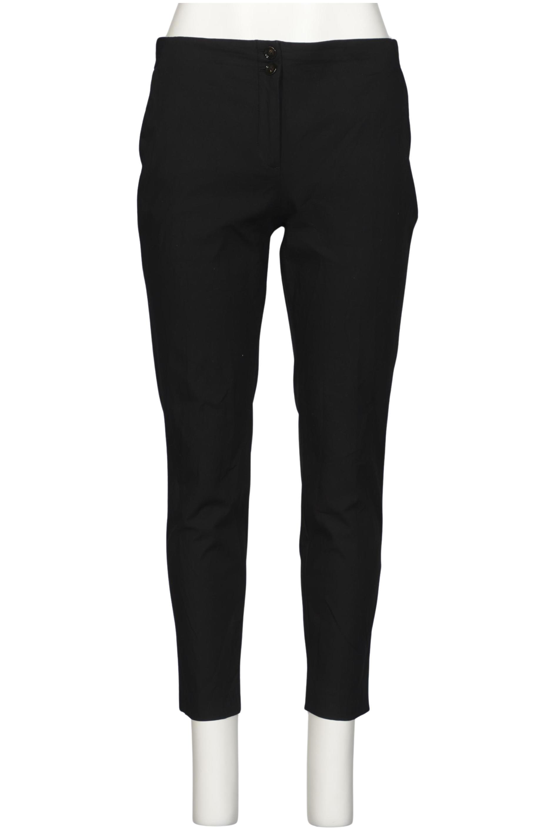 Massimo Dutti Damen Stoffhose, Schwarz, Gr. EU 44