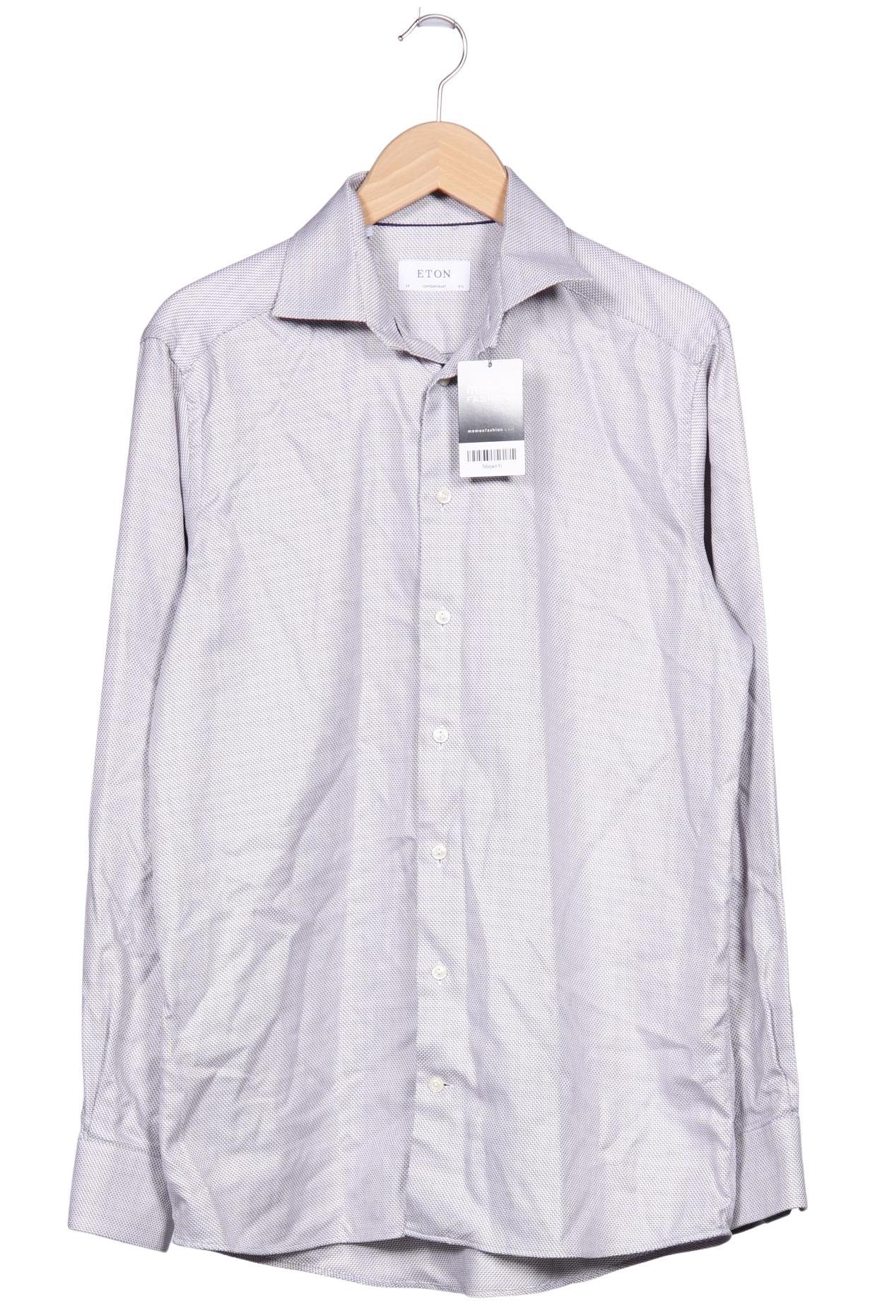 Eton Herren Hemd, Grau, Gr. EU 39