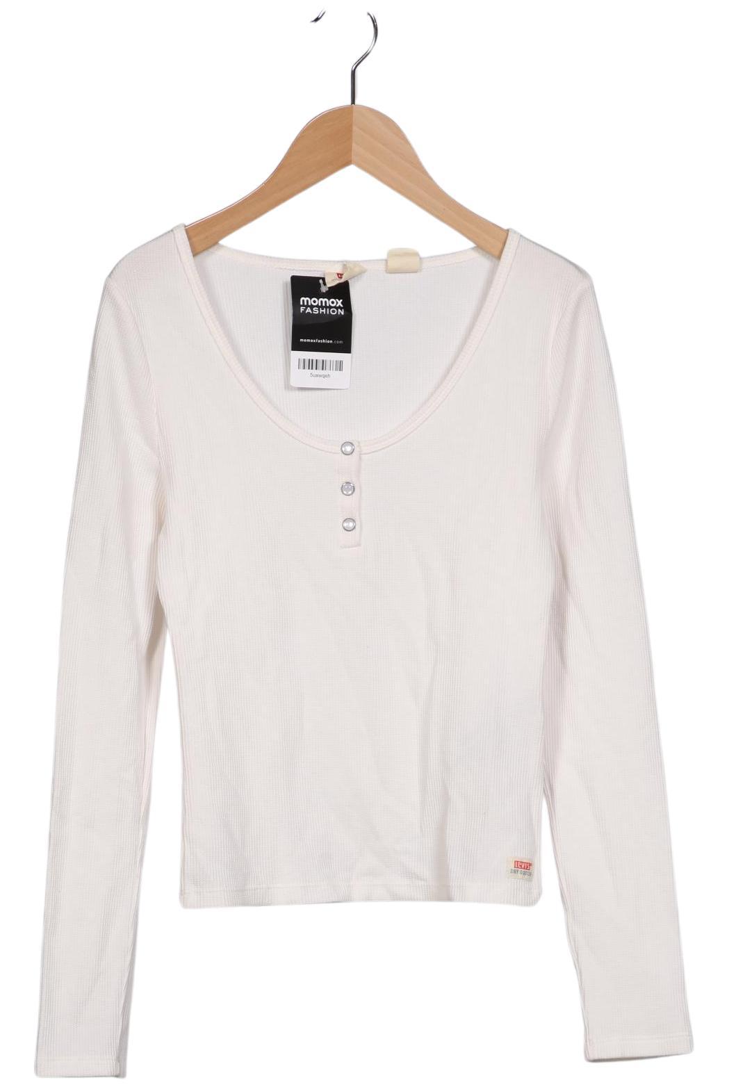 Levis Damen Langarmshirt, Cremeweiß, Gr. XS