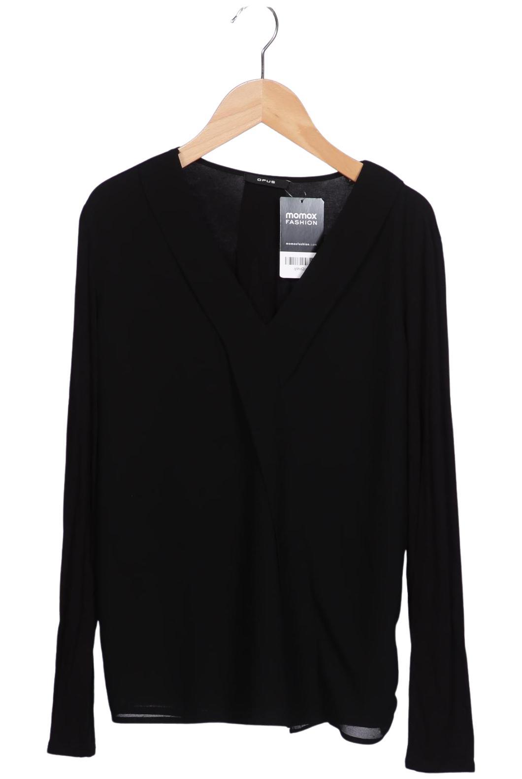Opus Damen Langarmshirt, Schwarz, Gr. EU 36