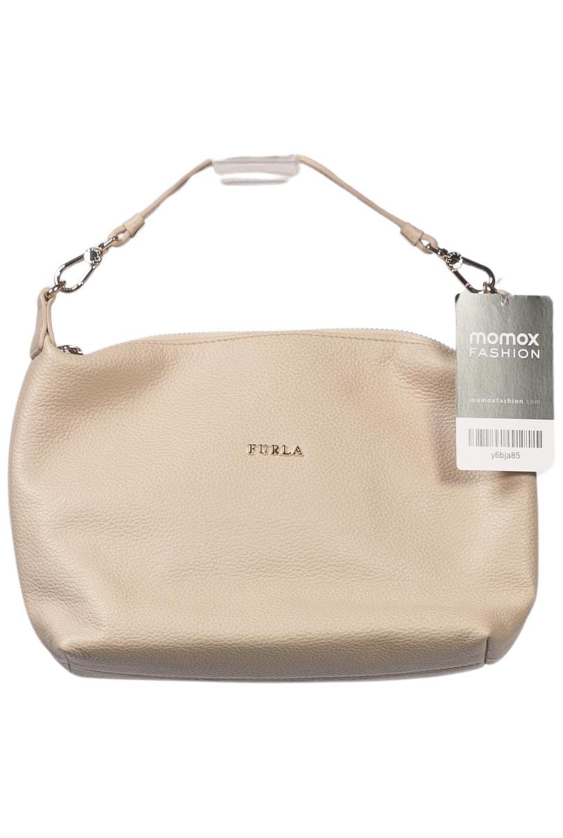 Furla Damen Handtasche klein Leder, Beige, Gr.