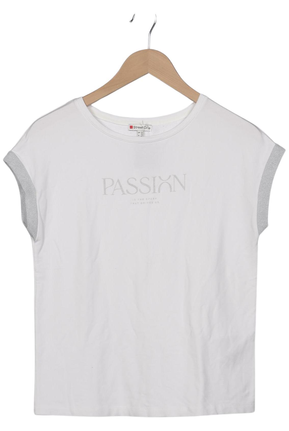 Street One Damen T-Shirt, Weiß, Gr. EU 34