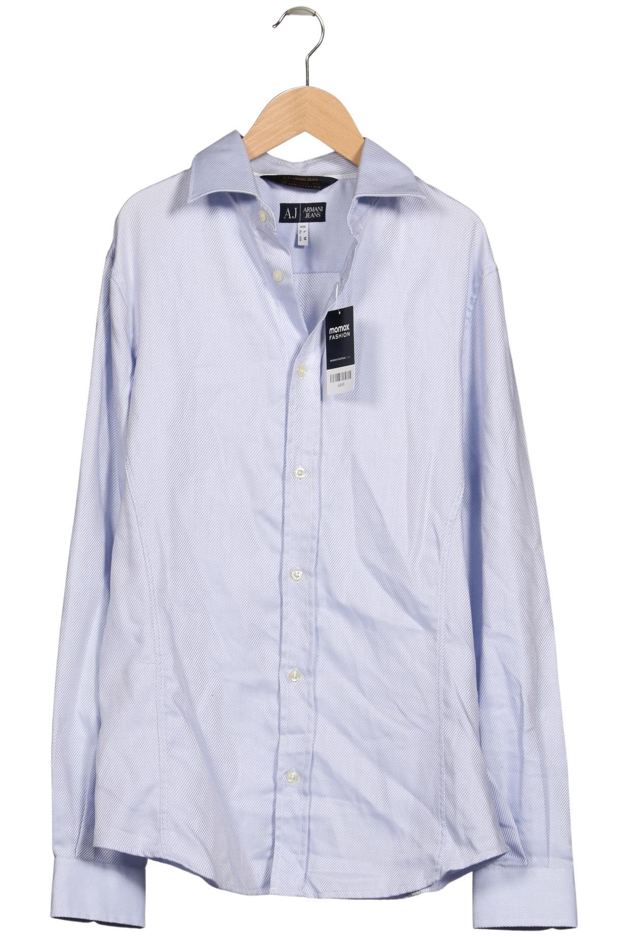 Armani Jeans Herren Hemd, Hellblau, Gr. L