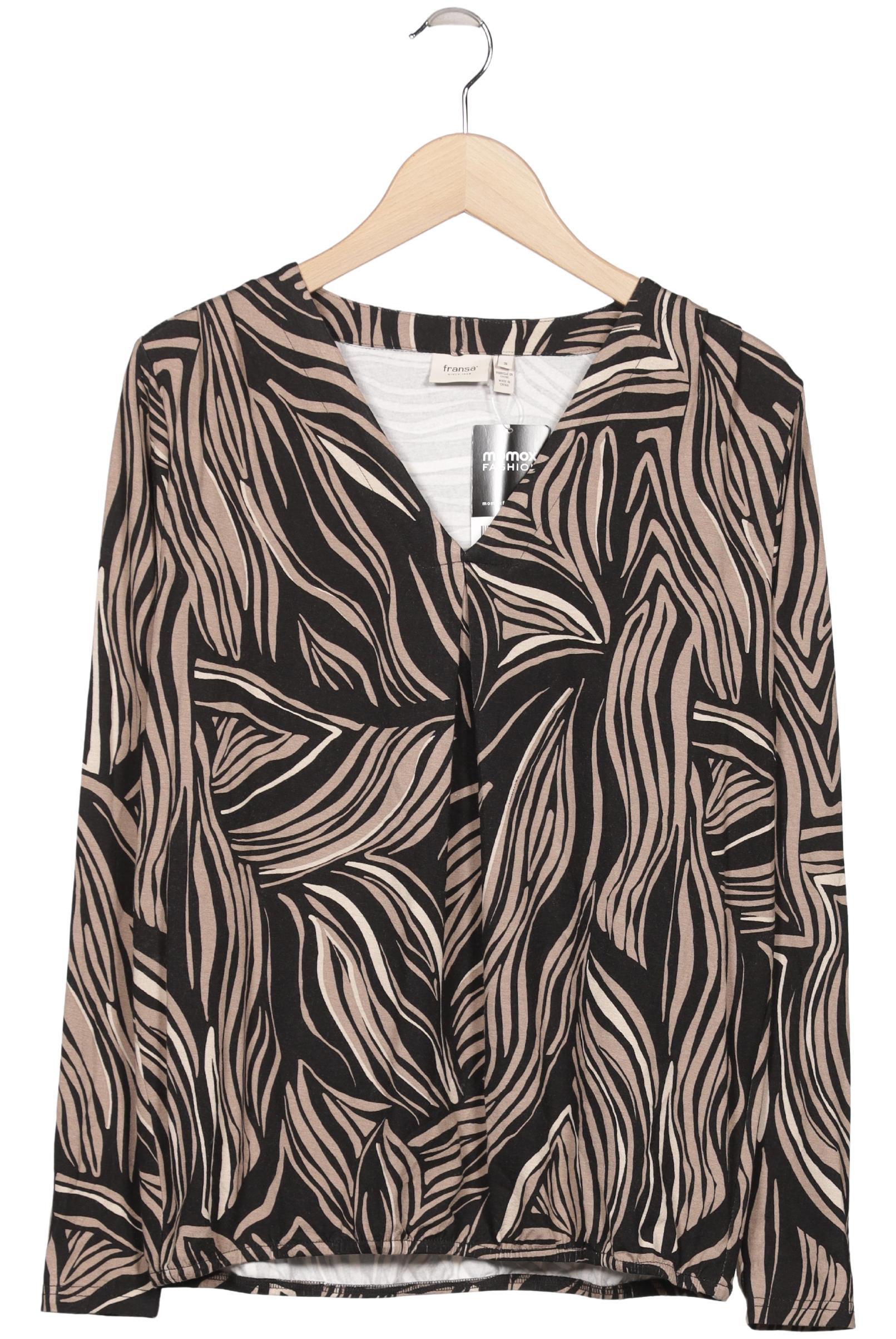 fransa Damen Langarmshirt, Mehrfarbig, Gr. S