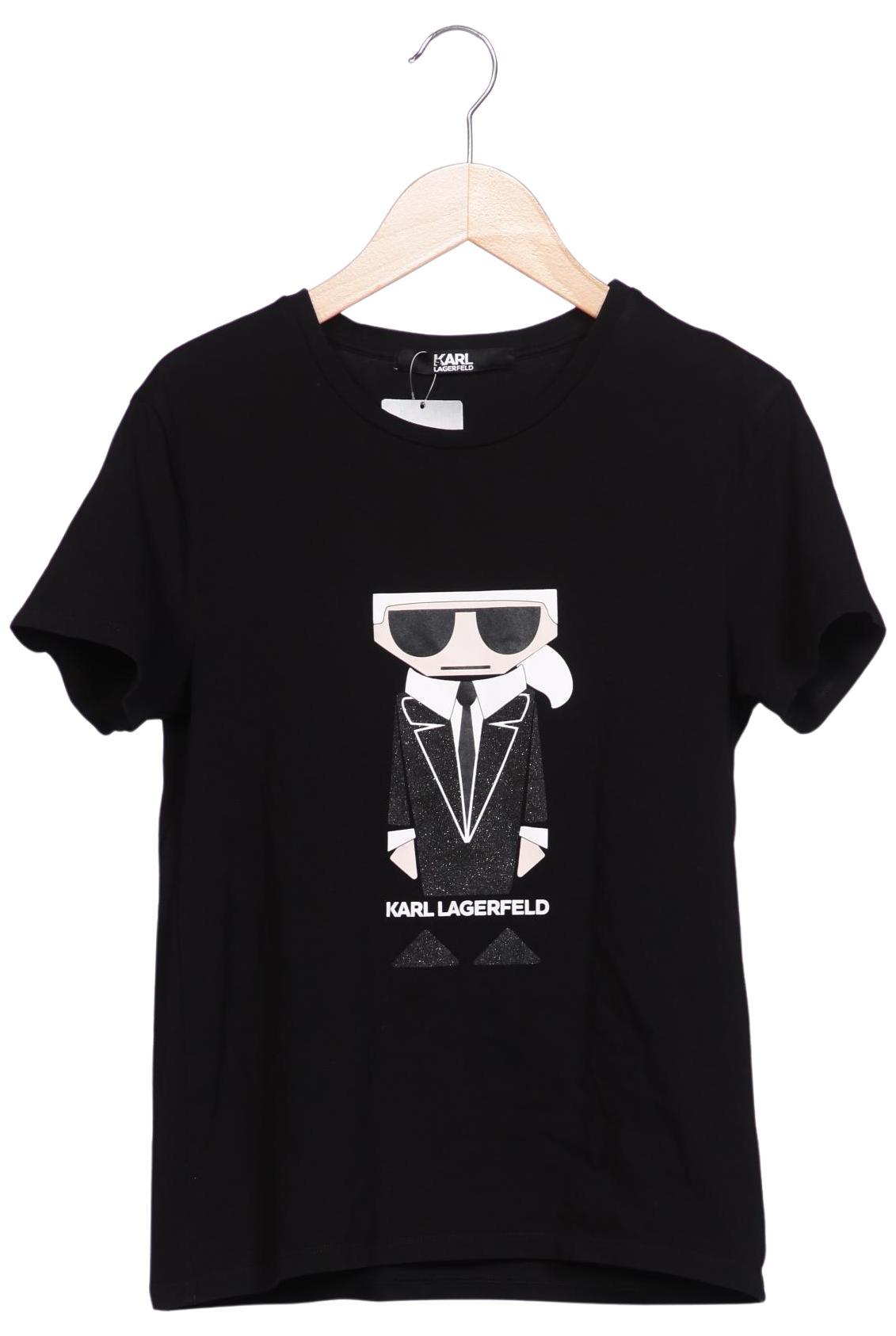 Karl by Karl Lagerfeld Damen T-Shirt, Schwarz, Gr. XXS