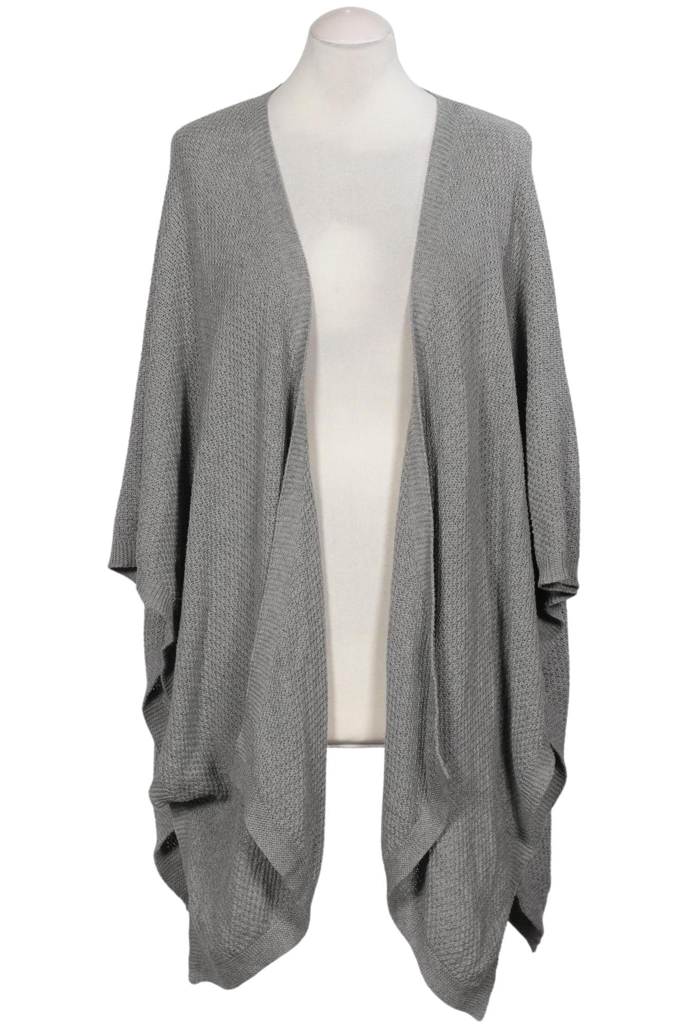 Oui Damen Strickjacke, Grau, Gr. ONESIZE
