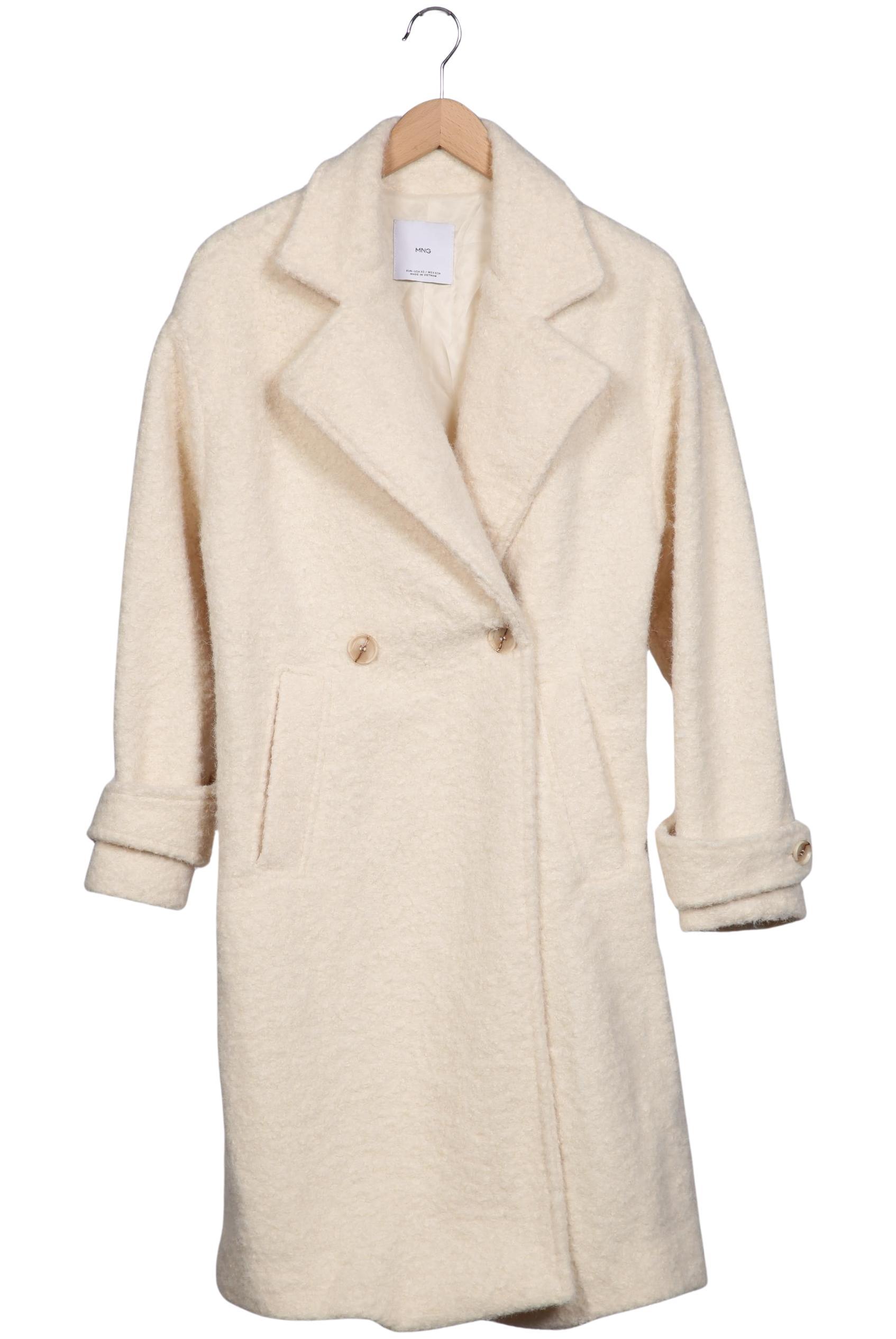 Mango Damen Mantel, Cremeweiß, Gr. XS