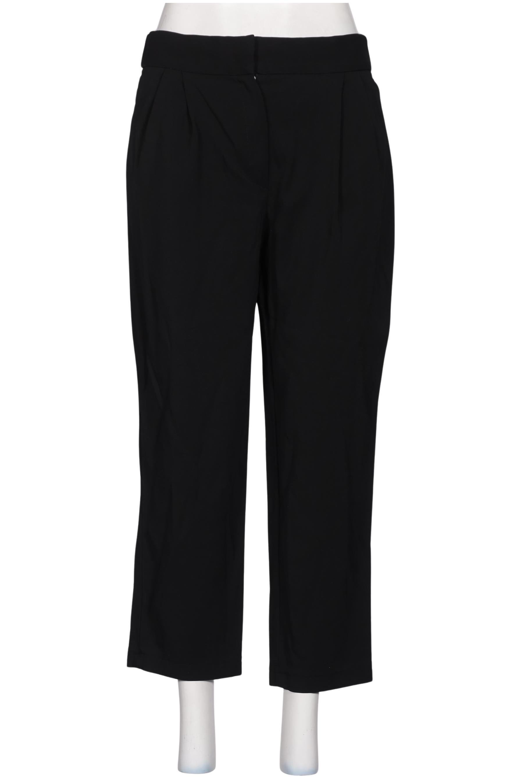 Massimo Dutti Damen Stoffhose, Schwarz, Gr. EU 40