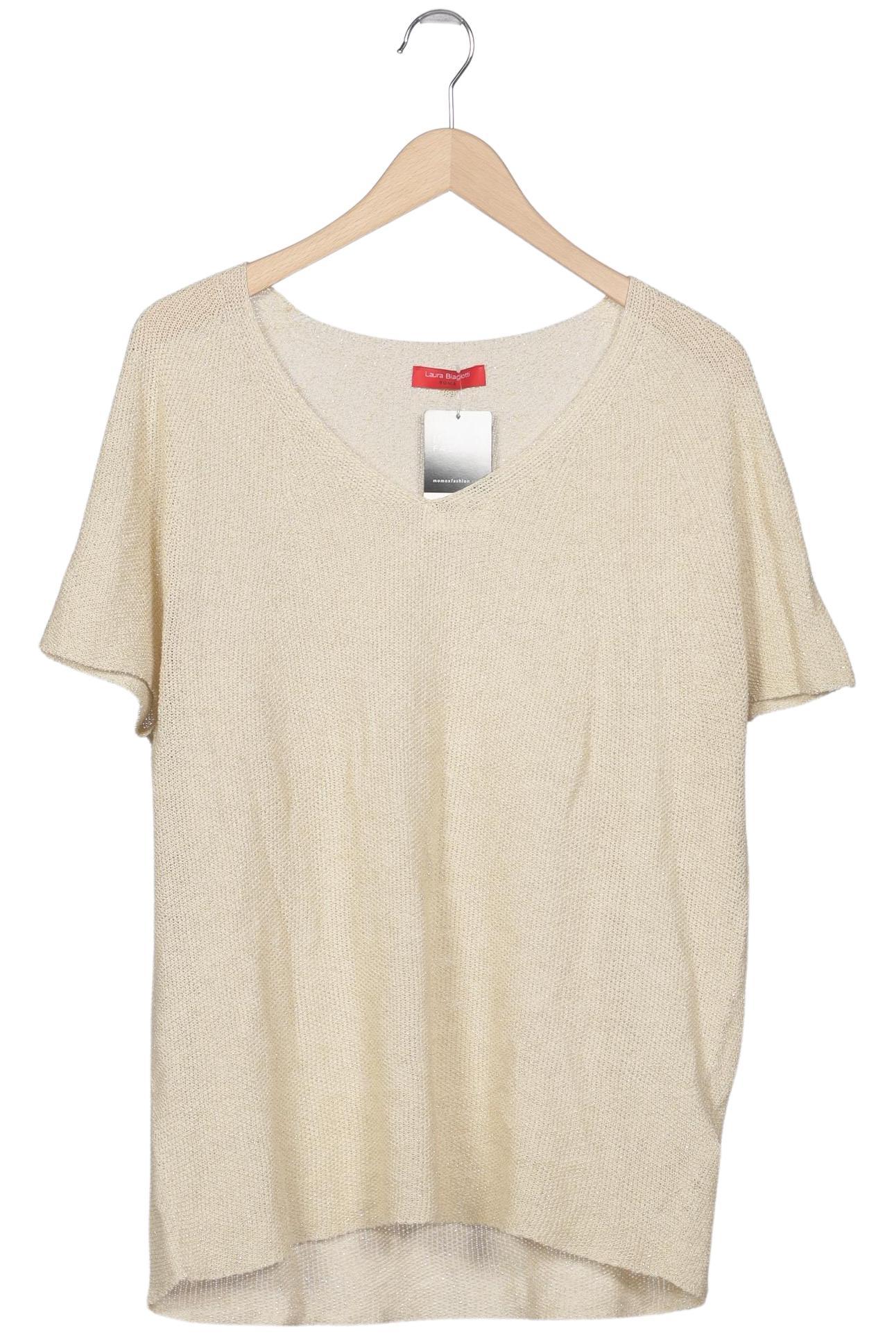 Laura Biagiotti Damen Pullover, Beige, Gr. EU 46