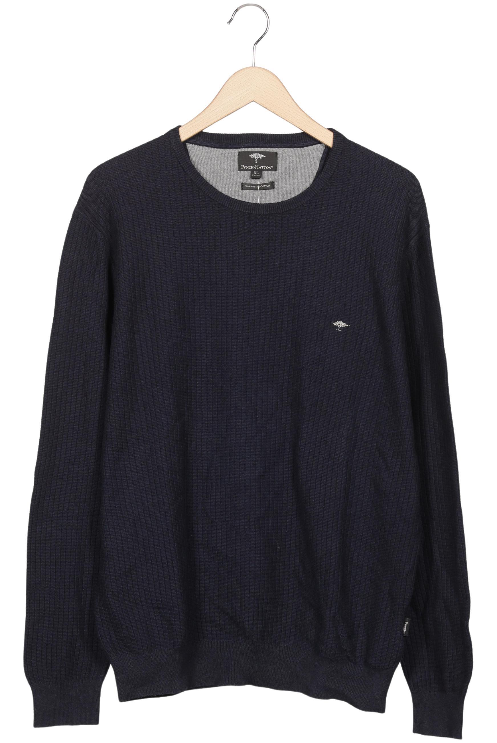 Fynch Hatton Herren Pullover, Marineblau, Gr. XL