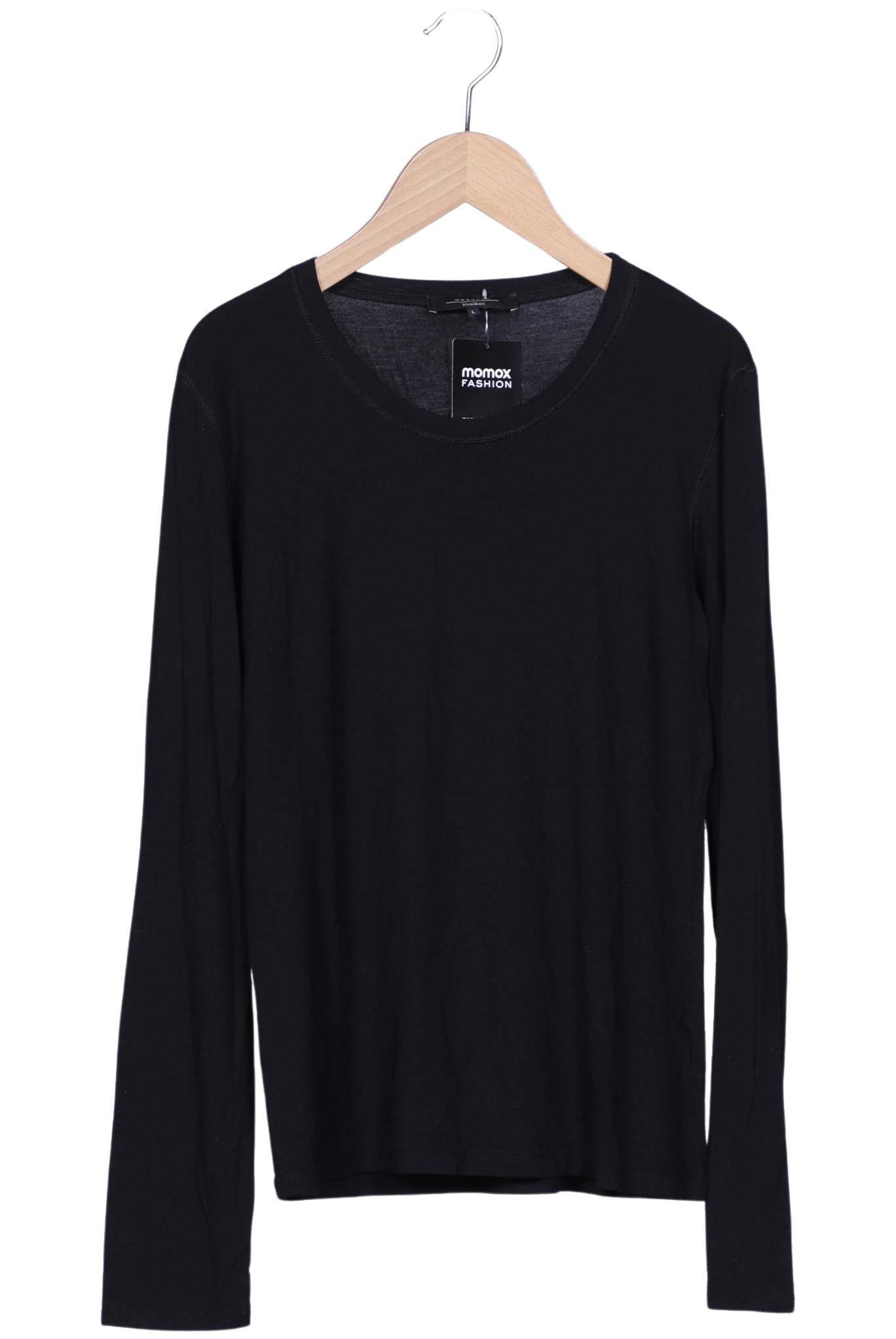 Weekend Max Mara Damen Langarmshirt, Schwarz, Gr. L