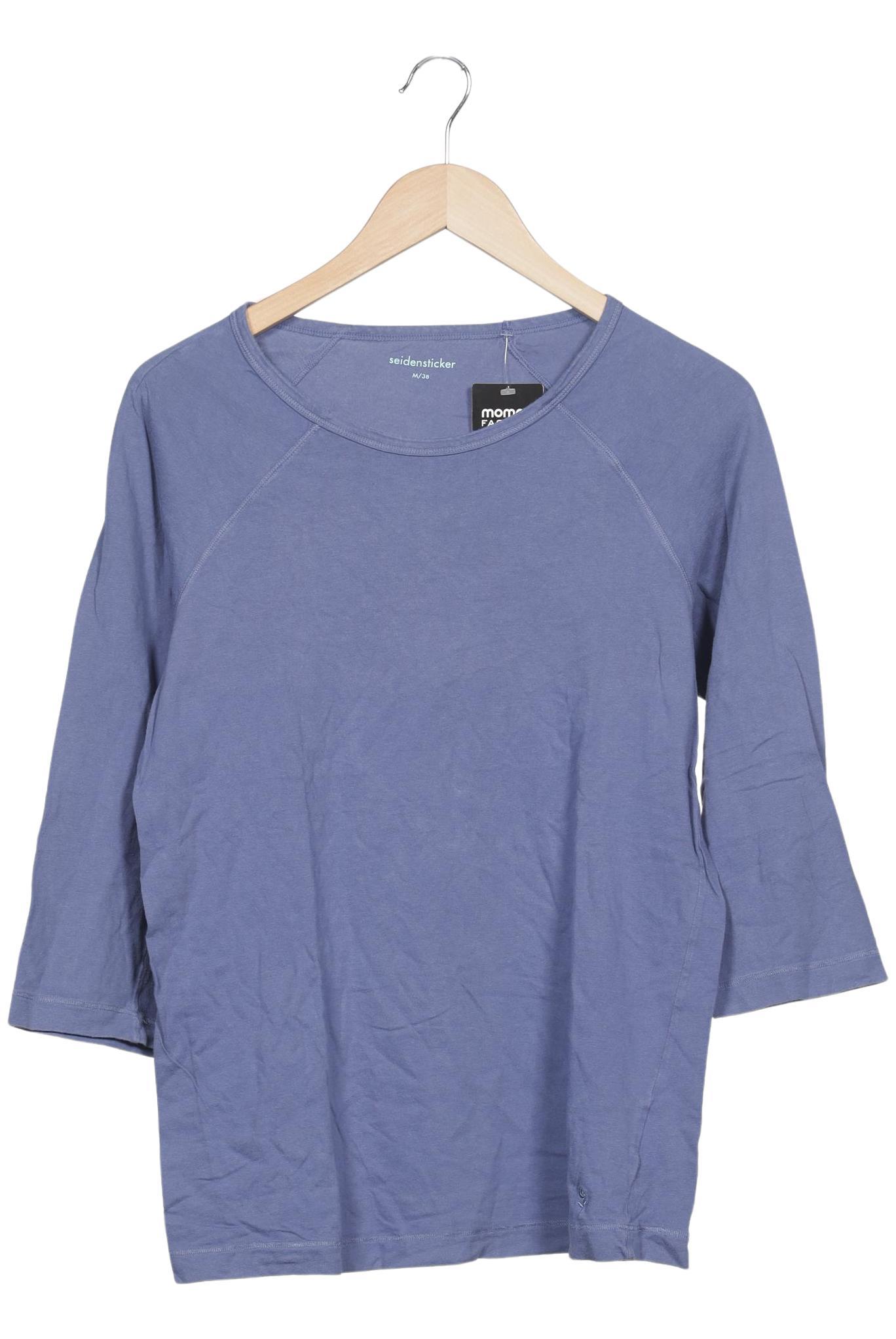 Seidensticker Damen Langarmshirt, Blau, Gr. EU 38