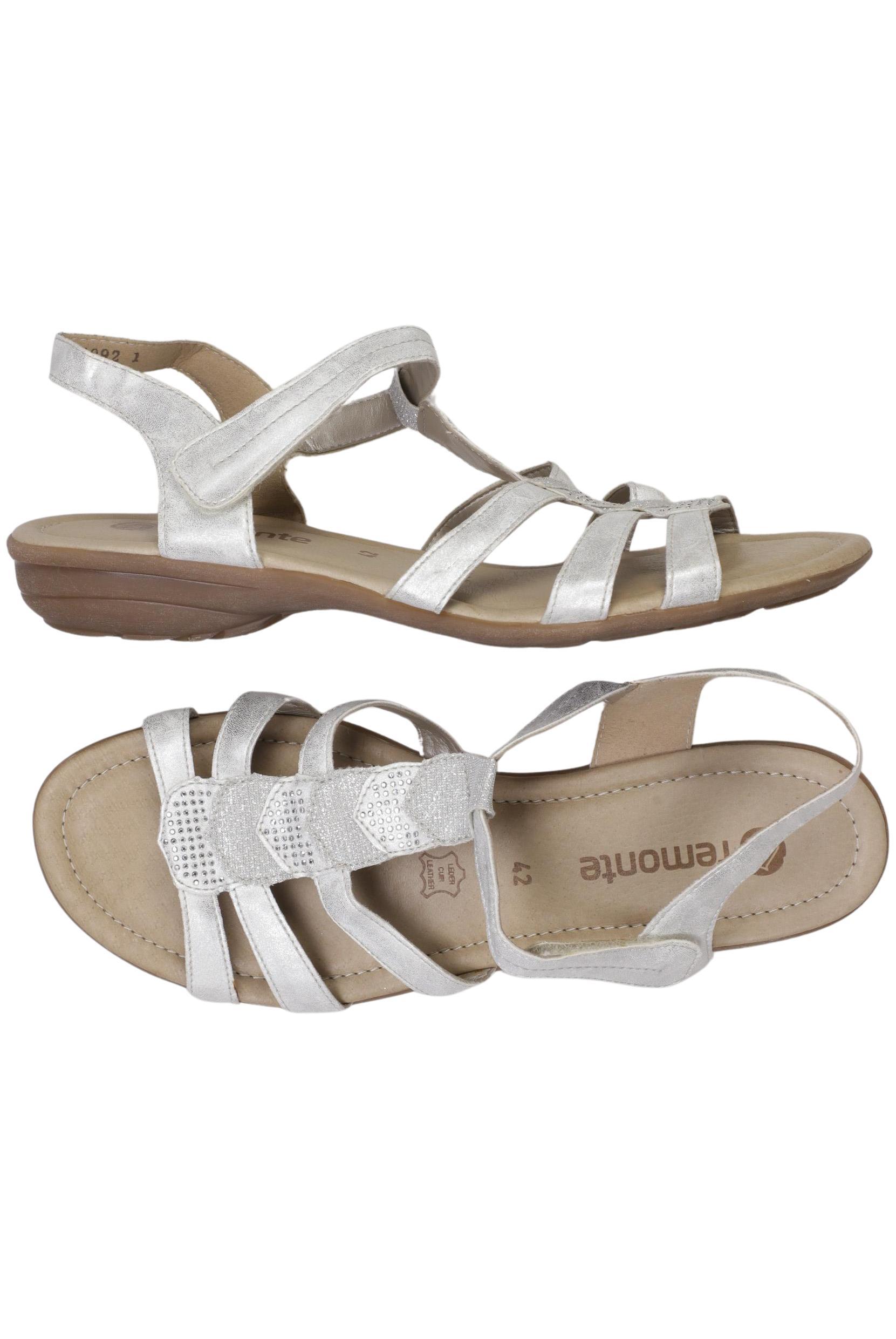 Remonte Damen Sandalen, Silber, Gr. EU 42