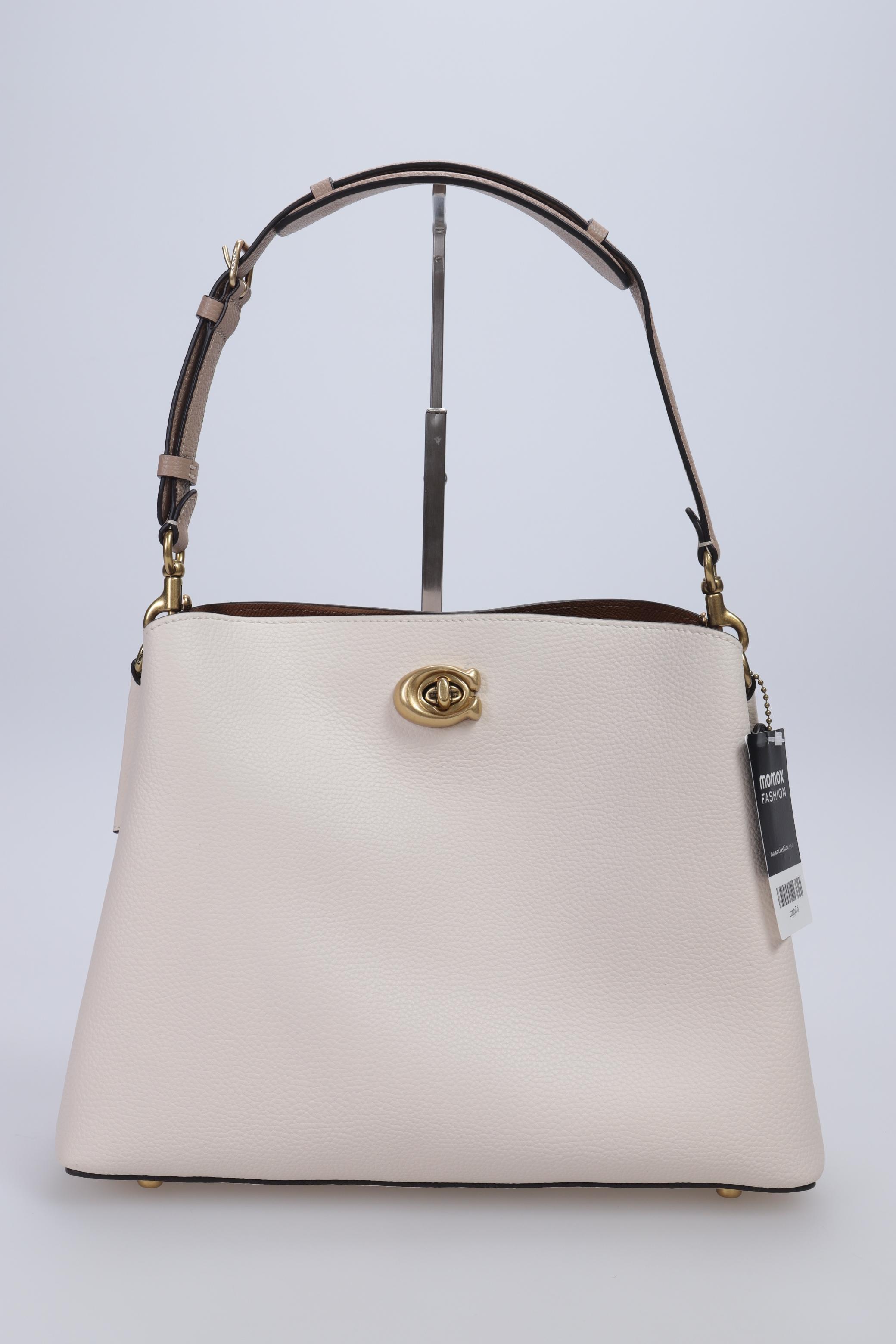 Coach Damen Handtasche gross Leder, Cremeweiß, Gr.