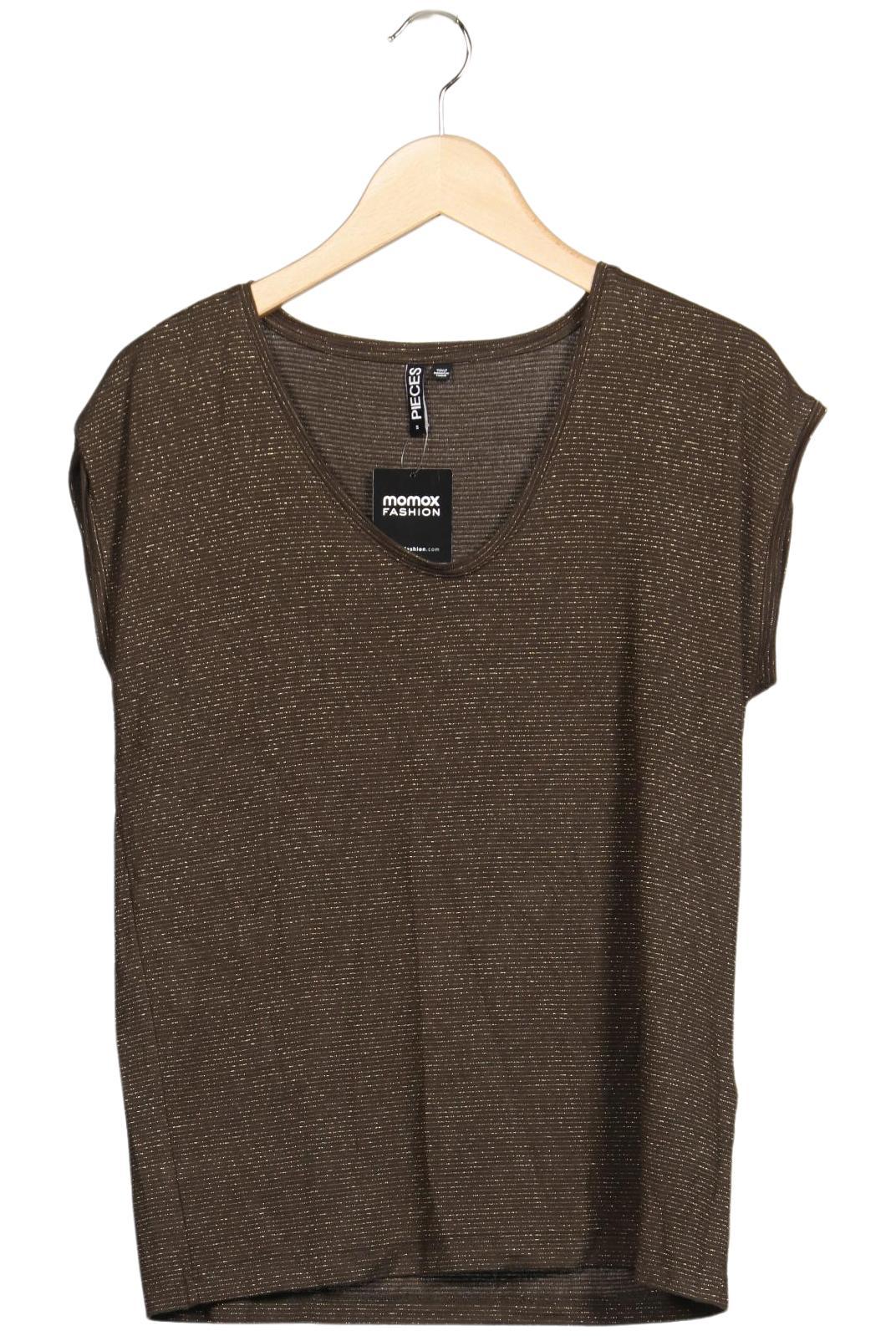 pieces Damen T-Shirt, Braun, Gr. S