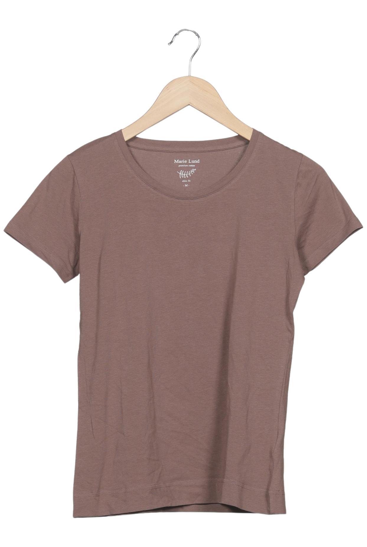 Marie Lund Damen T-Shirt, Braun, Gr. M