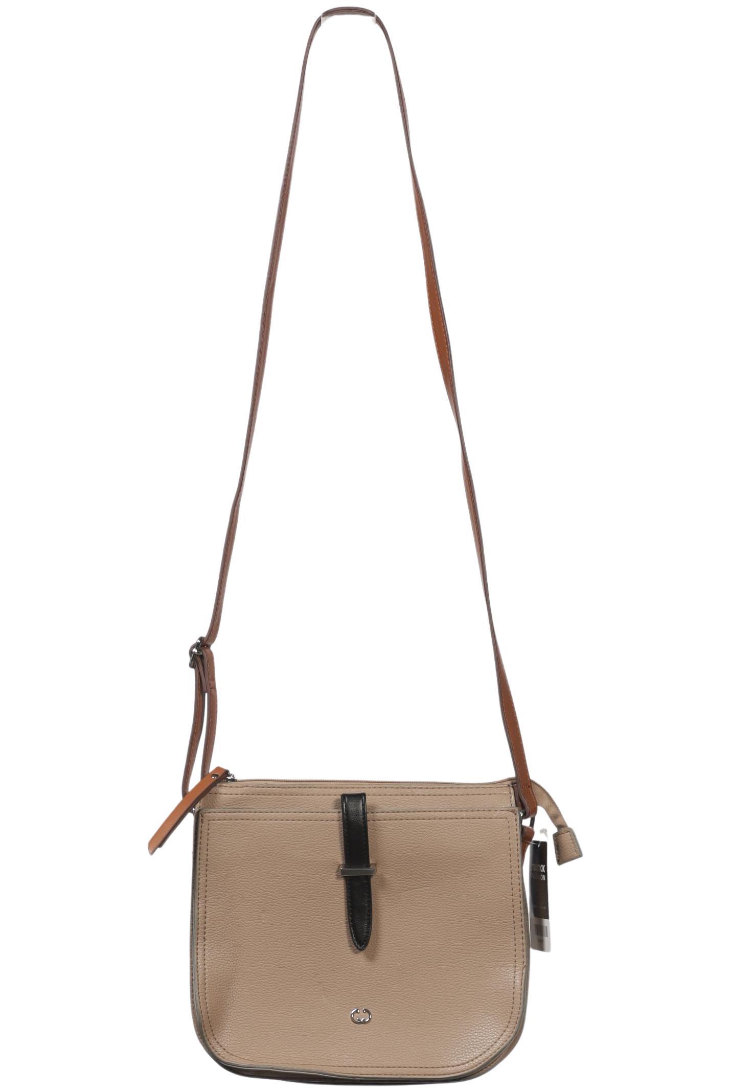 Gerry Weber Damen Handtasche klein Leder, Beige, Gr.