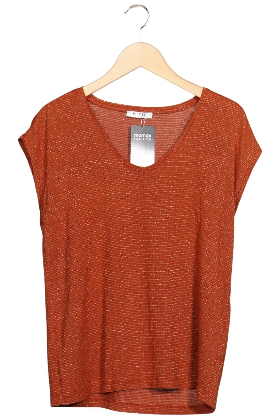 pieces Damen T-Shirt, Orange, Gr. S