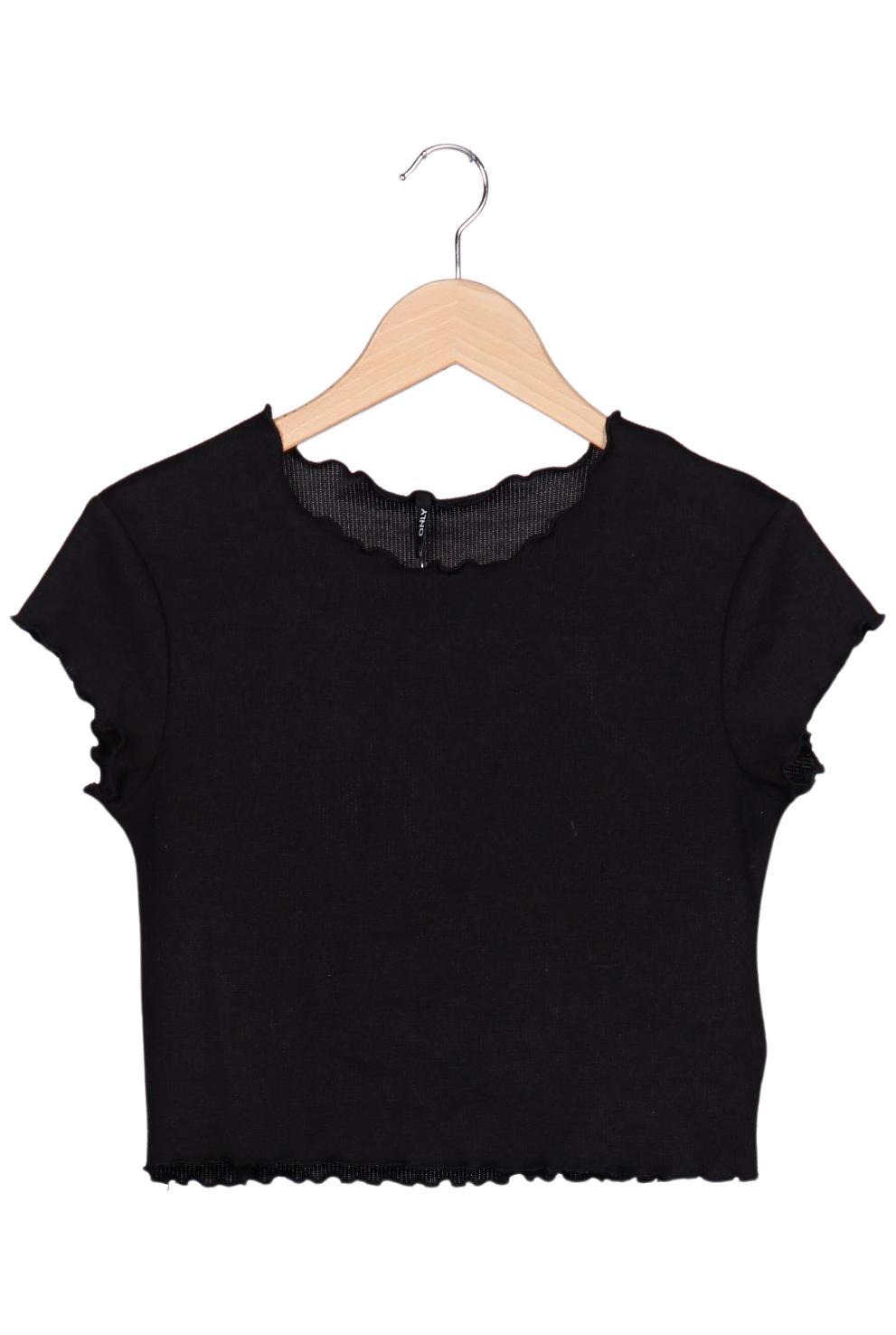 Only Damen T-Shirt, Schwarz, Gr. L