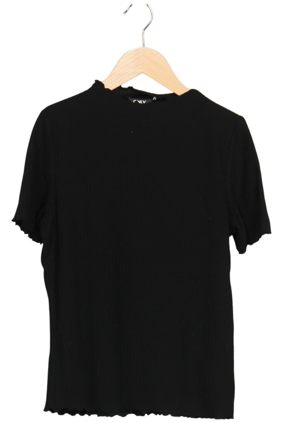 Only Damen T-Shirt, Schwarz, Gr. L