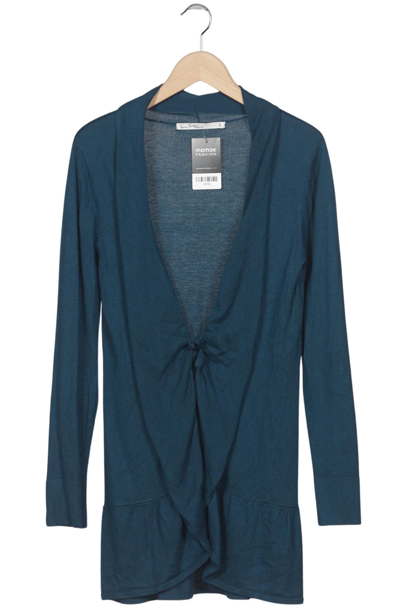 Tom Tailor Damen Strickjacke, Türkis, Gr. L