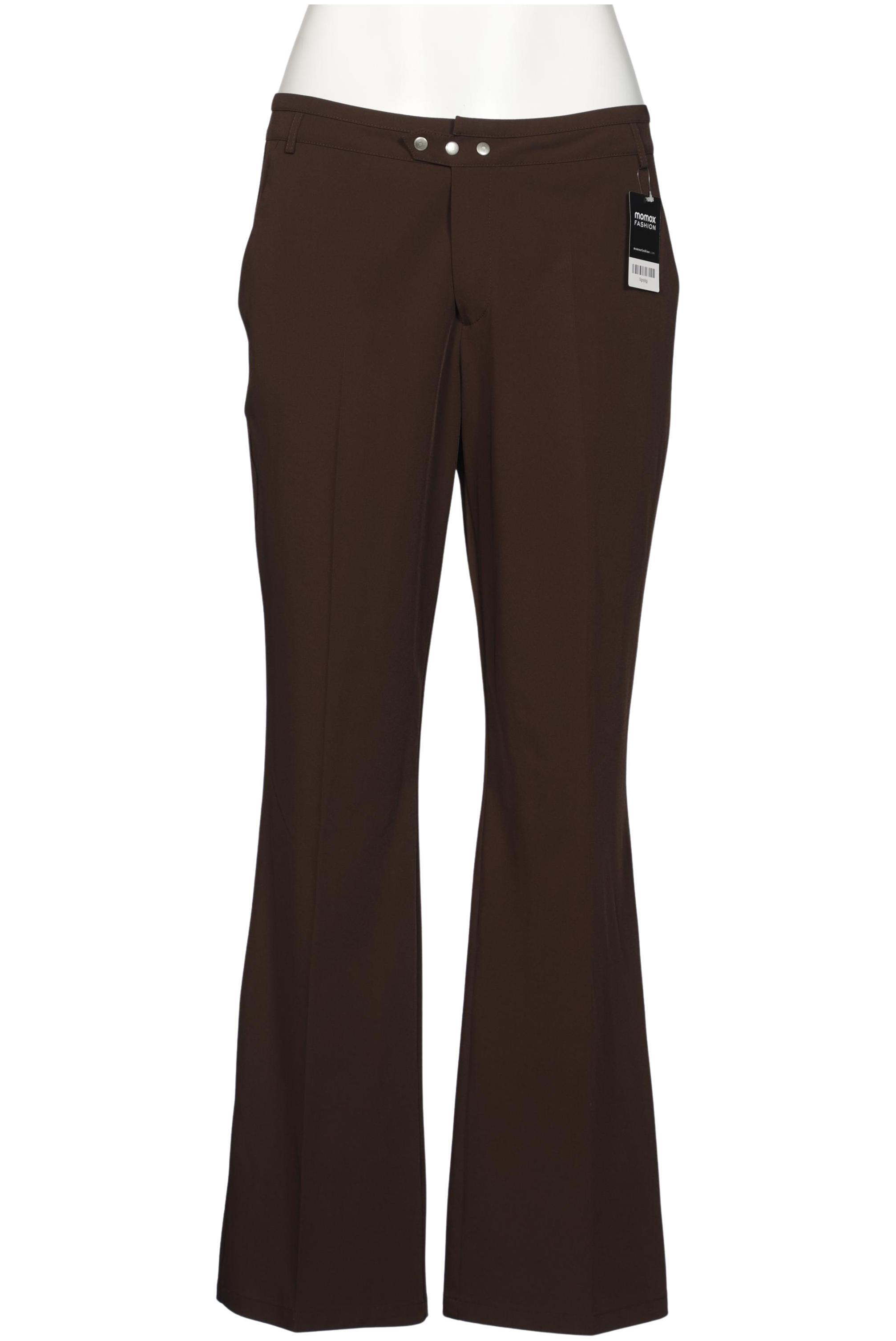 Oui Damen Stoffhose, Braun, Gr. EU 46