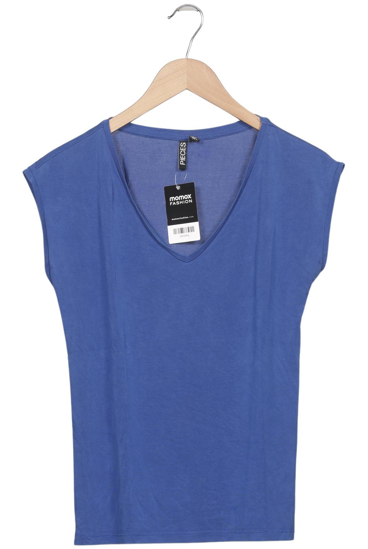 pieces Damen T-Shirt, Blau, Gr. S