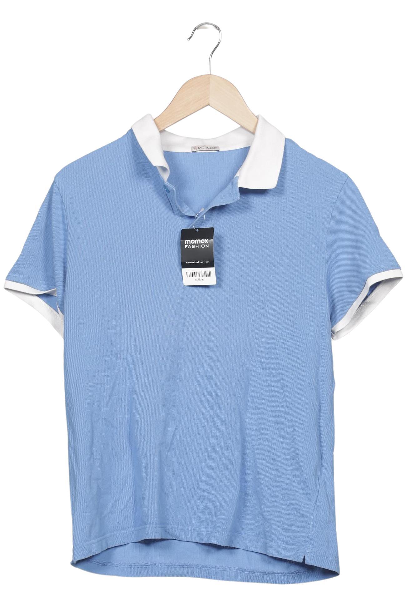 Moncler Herren Poloshirt, Hellblau, Gr. L