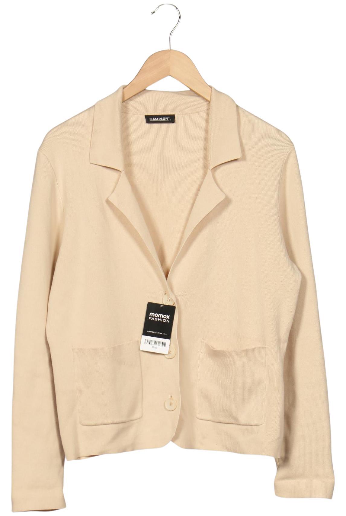 S.marlon Damen Strickjacke, Beige, Gr. L