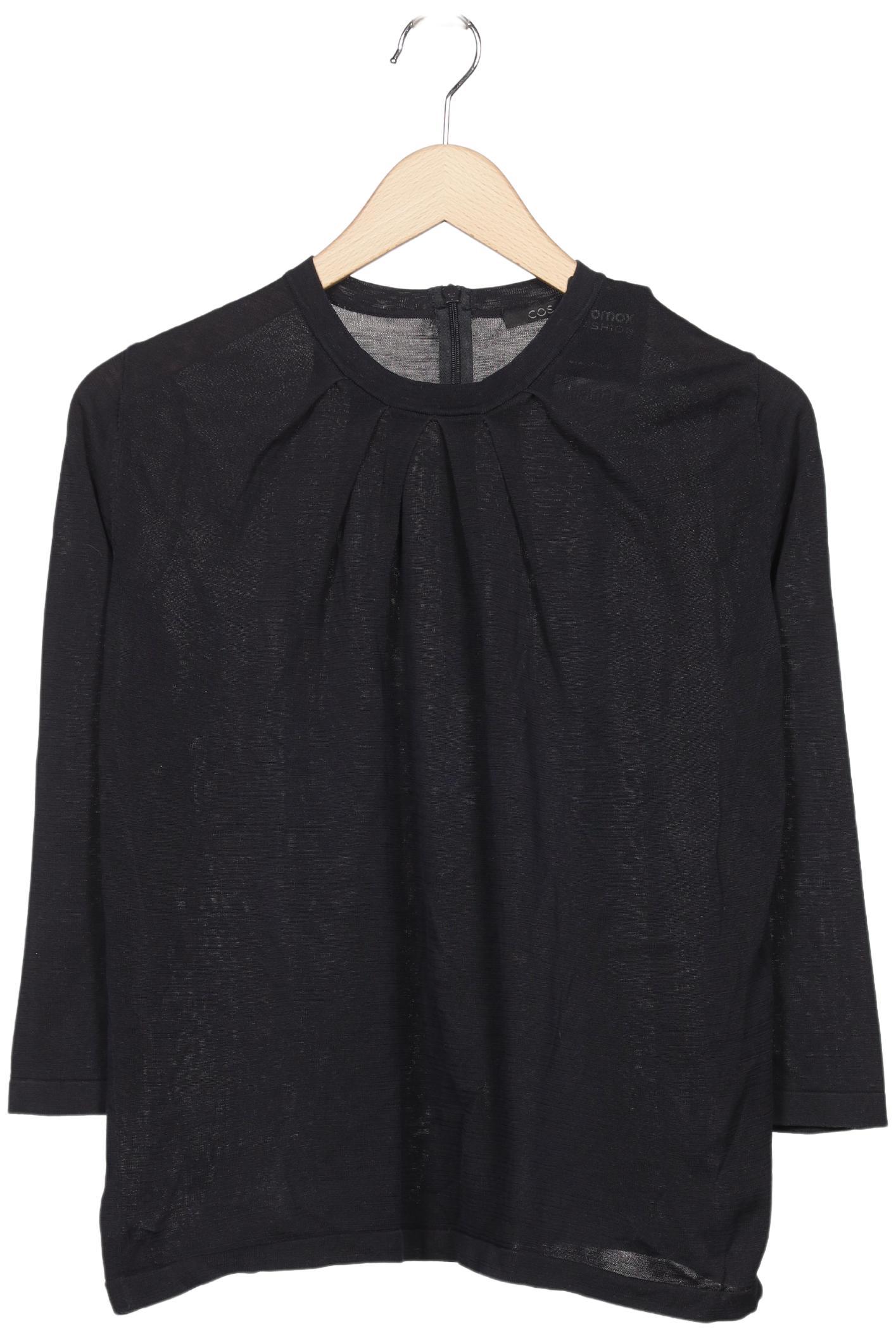 COS Damen Langarmshirt, Schwarz, Gr. XS