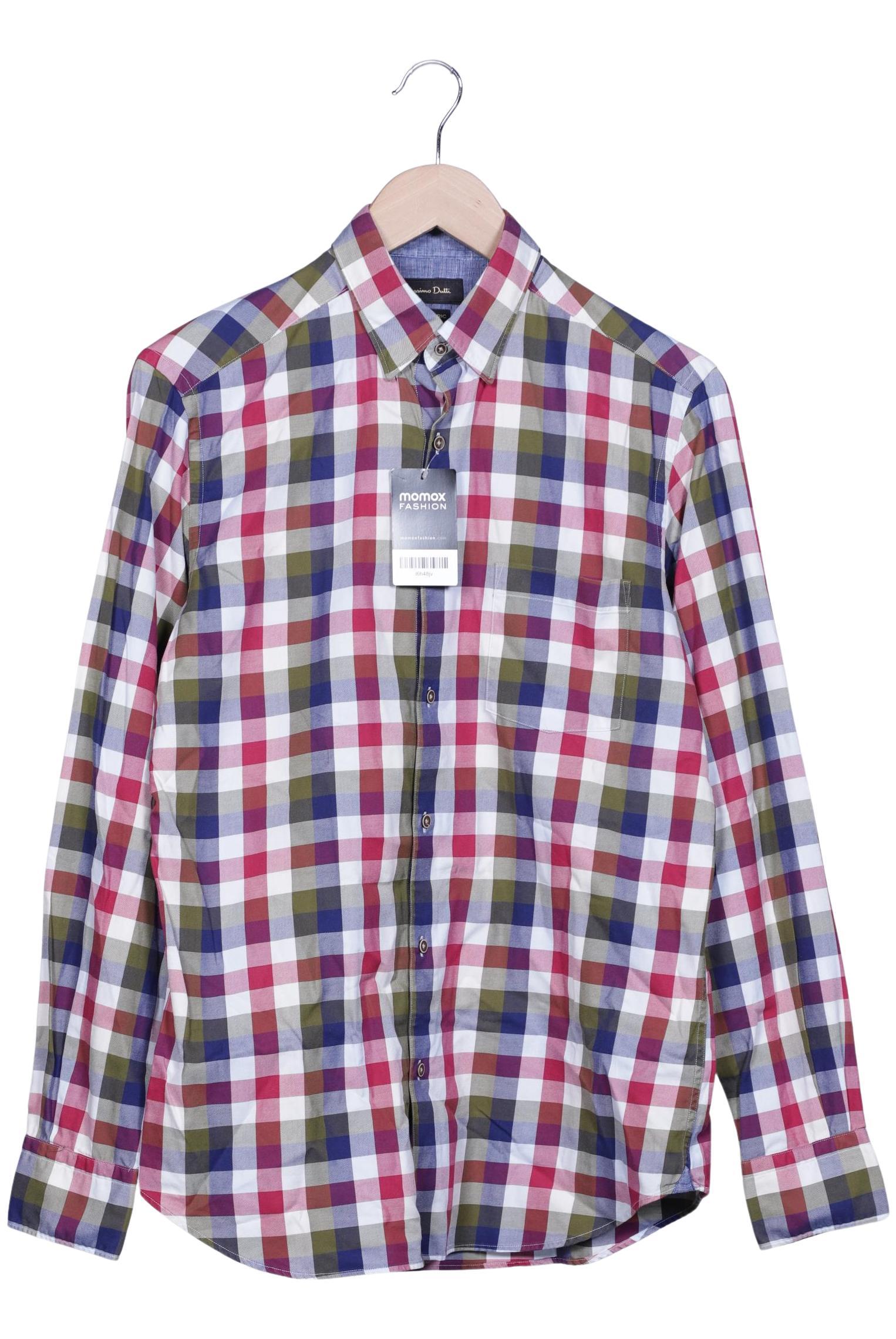 Massimo Dutti Herren Hemd, Mehrfarbig, Gr. S
