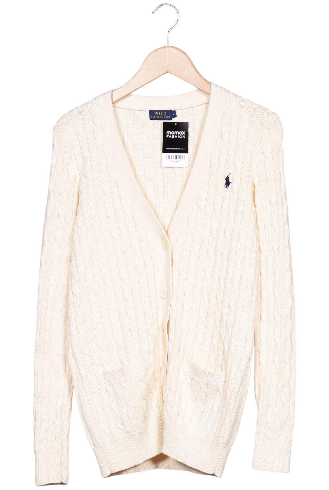 Polo Ralph Lauren Damen Strickjacke, Cremeweiß, Gr. M