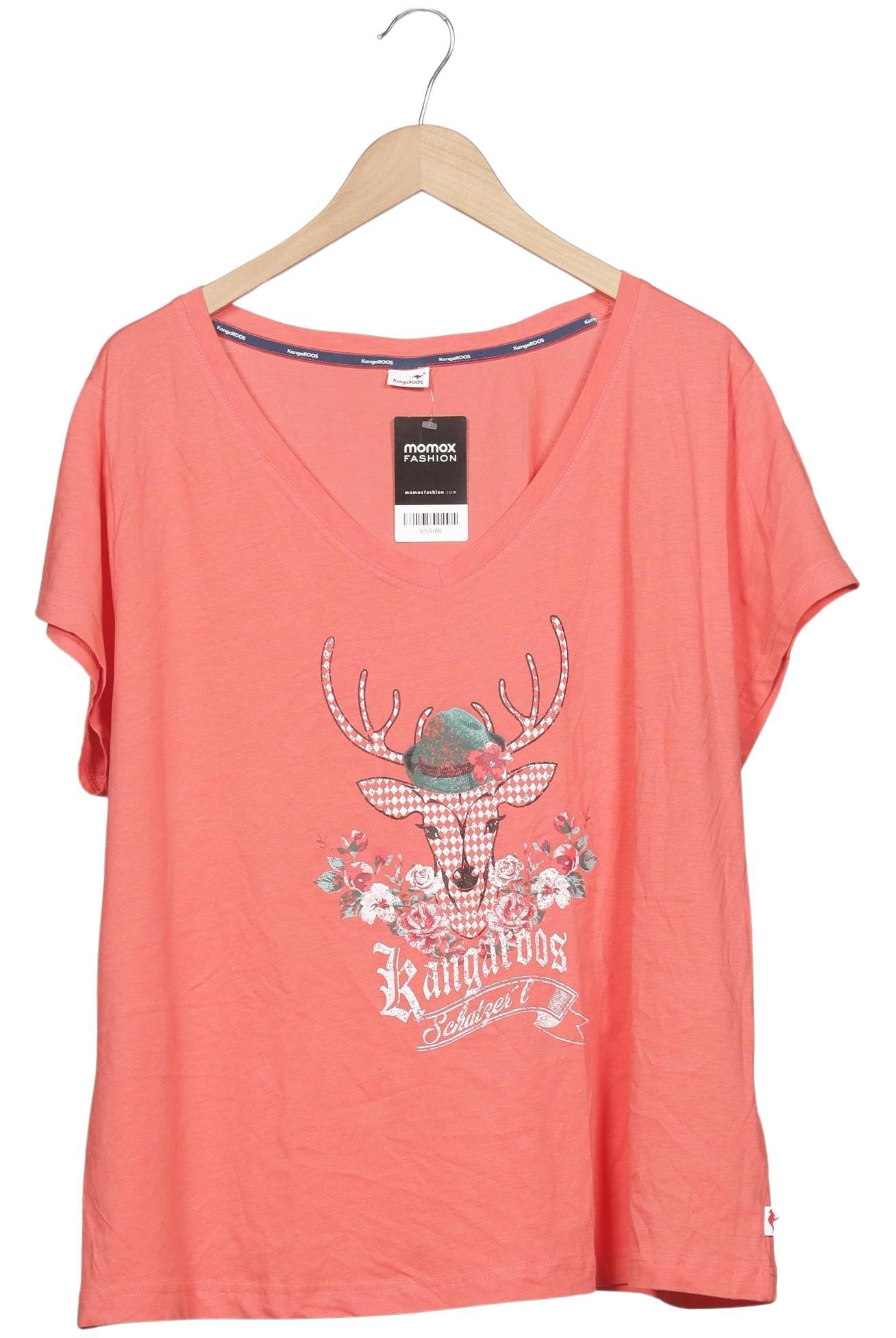 KangaROOS Damen T-Shirt, Mehrfarbig, Gr. EU 52