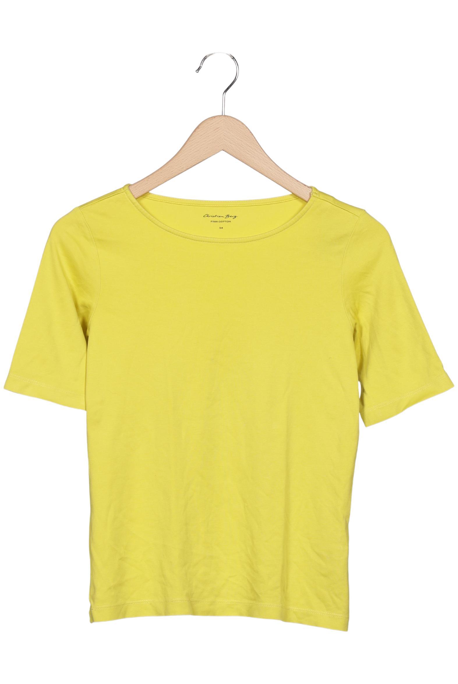 Christian Berg Damen T-Shirt, Gelb, Gr. EU 34