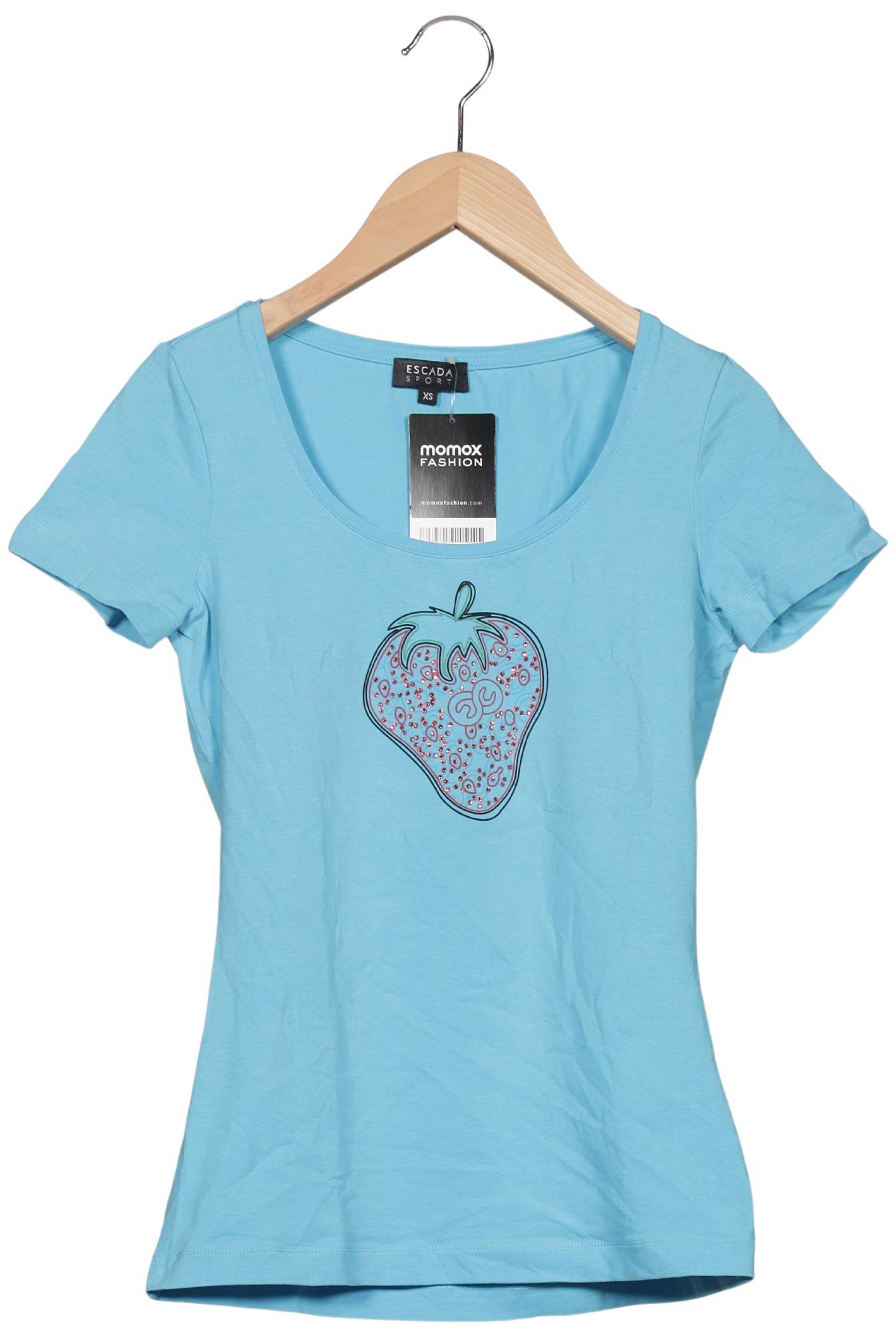 Escada Sport Damen T-Shirt, Hellblau, Gr. XS
